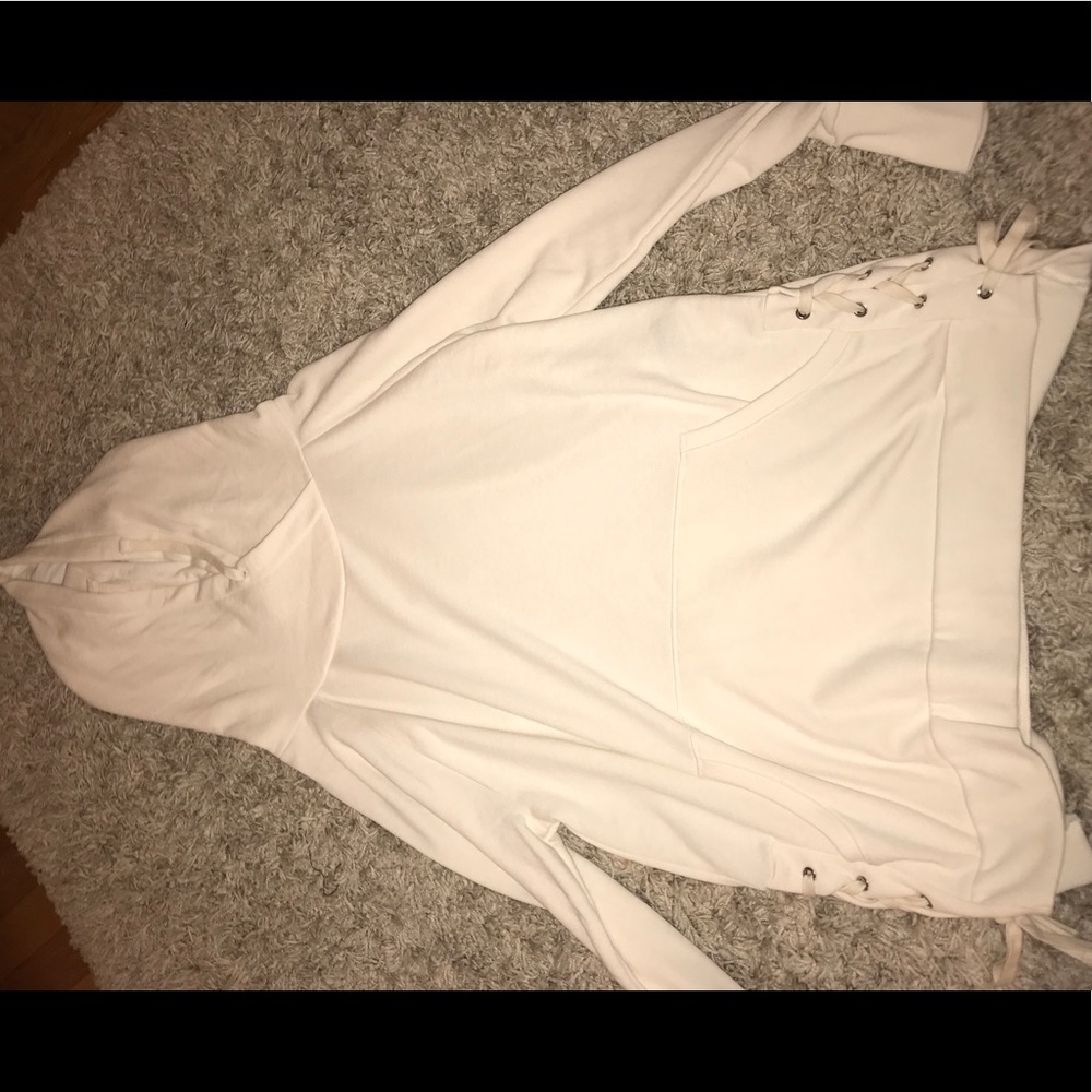 Cute White hoodie